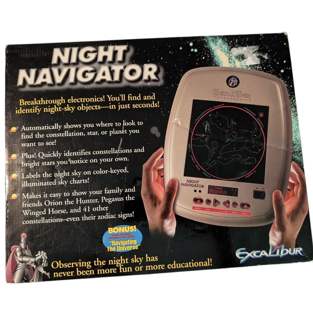 Vintage Excalibur Night Navigator‎ Educational Star Constellation Identify Works